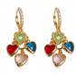 ❤️ 50% OFF – Retro Multicolor Heart Drop Earrings