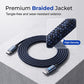 ¡Carga cualquier dispositivo al instante! Cable trenzado de 100 W con protección contra sobrecarga.