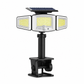 Luz solar con sensor de movimiento de 3 cabezales