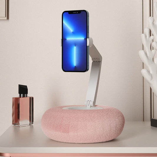 Soporte portátil ajustable de 360° para teléfono con almohada