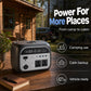 🔋⚡ Estación de Energía Portátil 500W – Múltiples Puertos AC, DC, USB y Tipo-C, Energía Confiable para Camping, Viajes y Emergencias 🏕️🚗