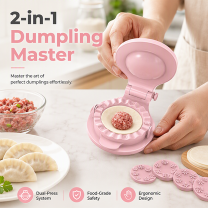 🥟 Prensa para hacer dumplings 2 en 1 | Fácil de preparar