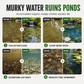 Polvo clarificador de agua para estanques y piscinas de peces.
