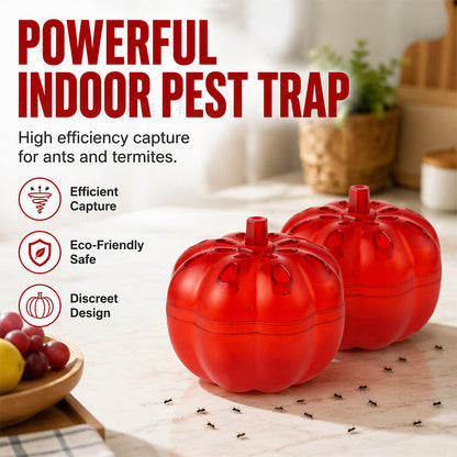 🎃 Trampa para plagas de calabaza: control discreto de hormigas y moscas en interiores.