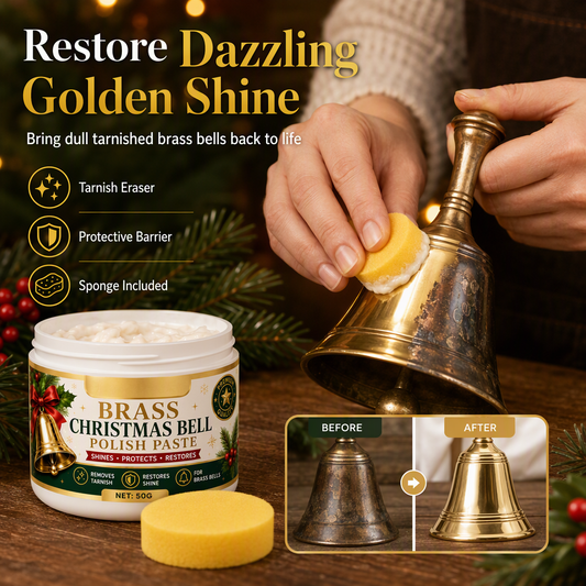 Crema pulidora para campanas de latón y cobre para eliminar el deslustre y la oxidación.