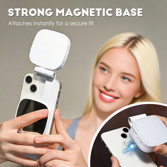 Luz magnética portátil 3 en 1 para selfies con teléfono
