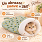 🐱 Cama de sacco suave para gatos y perros pequeños | Interior de felpa térmica suave y diseño envolvente de 360° | Bolsillo semicerrado cálido y lavable a máquina 🐾