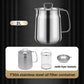 ¡Tensión y reutilización del aceite al instante! Pote de filtro de aceite inoxidable 2 en 1