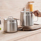¡Tensión y reutilización del aceite al instante! Pote de filtro de aceite inoxidable 2 en 1
