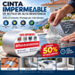 🛡️💧 Cinta Impermeable de Aluminio Reforzado – Sella Grietas, Techos y Tuberías, Resistente a la Intemperie y Temperaturas Extremas ☀️❄️