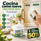 🧽✨ Limpiador Multiusos para Armarios de Cocina – Disuelve Grasa, Huellas y Residuos Pegajosos, Devuelve el Brillo sin Dañar la Madera