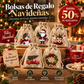🎅 ¡50% DE DESCUENTO POR TIEMPO LIMITADO! ✨ Bolsas de regalo navideñas con cordón – Diseño de Papá Noel y renos, bolsas de tela reutilizables para envolver regalos ✨